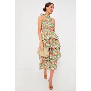 Hyacinth House Tuckernuck NWT Begonia Floral Tiered Dress Medium Formal